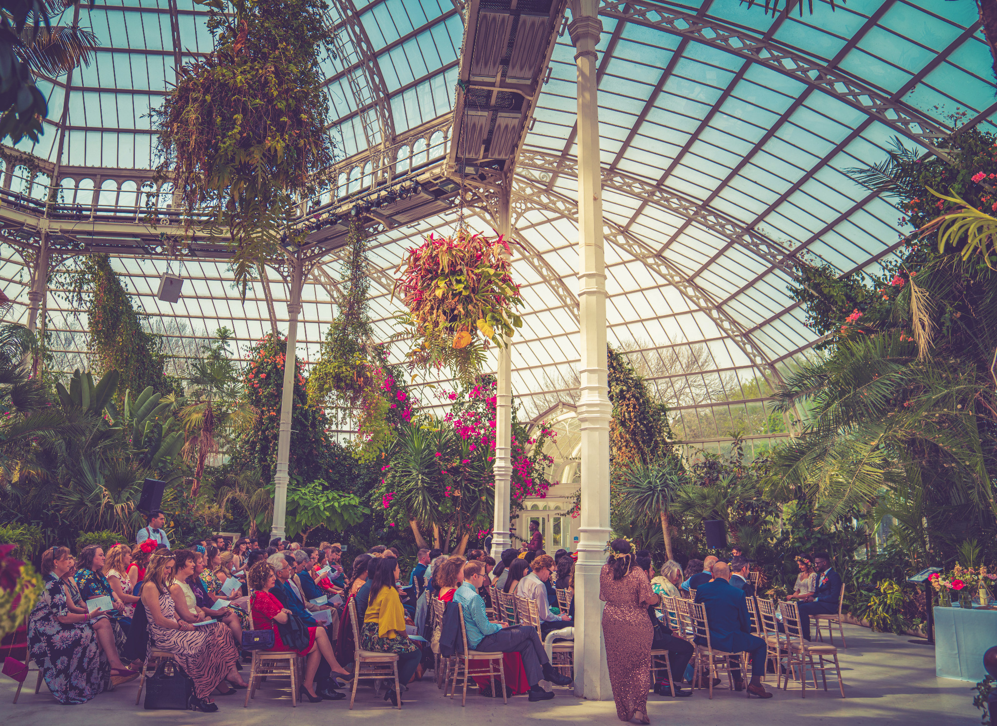 Wedding breakfast in a conservatory