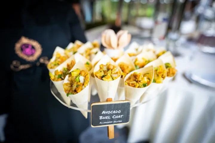 Tandoori masala cones ready for service