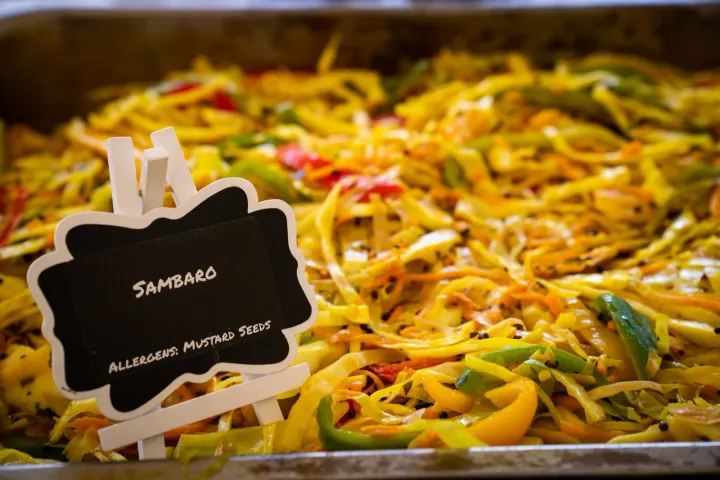 A colourful sambharo salad