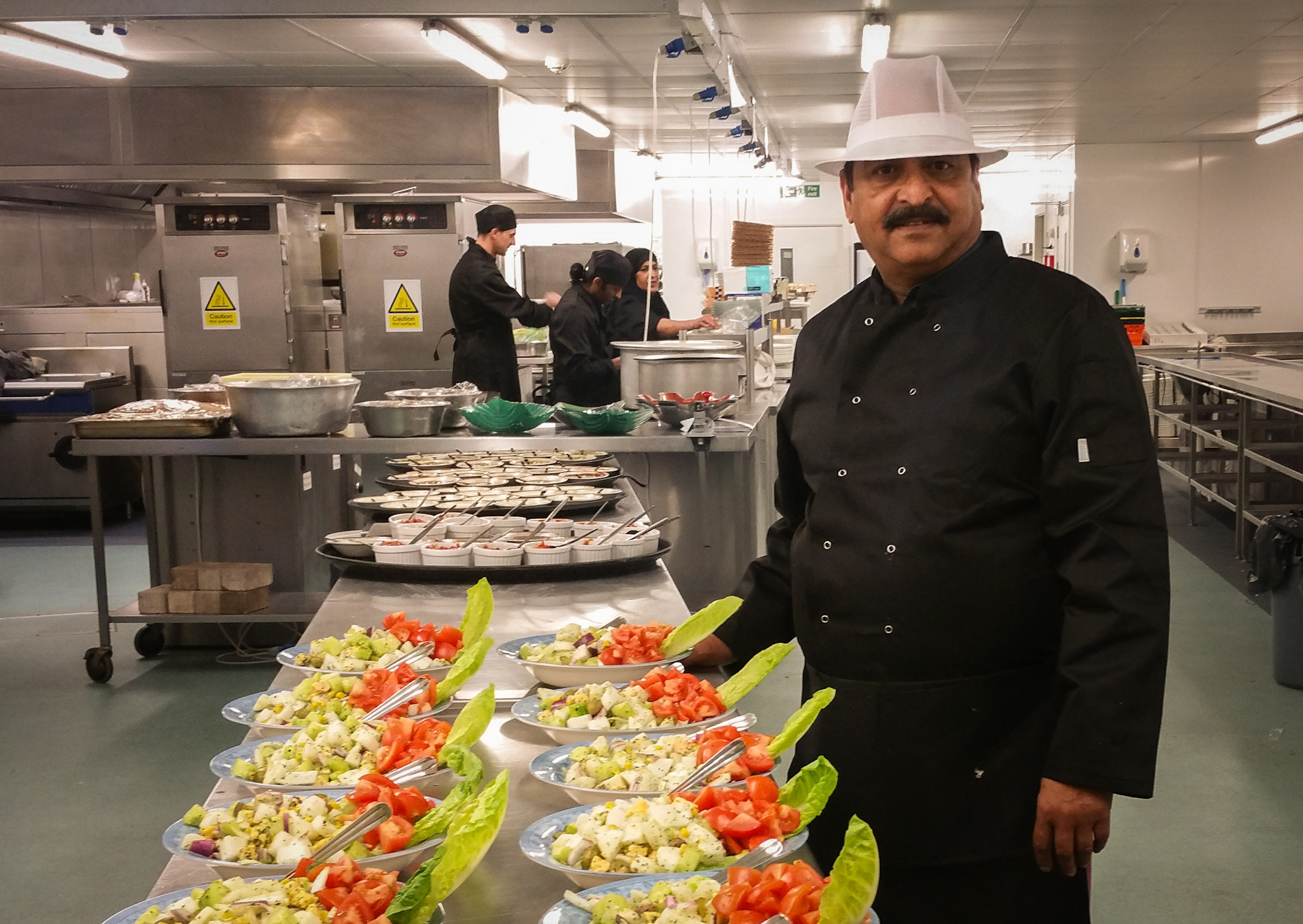 The Seven Seas and EuroCaterers professional food production kitchen