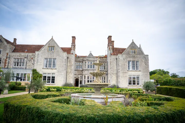 Country manor and landscaped gardens