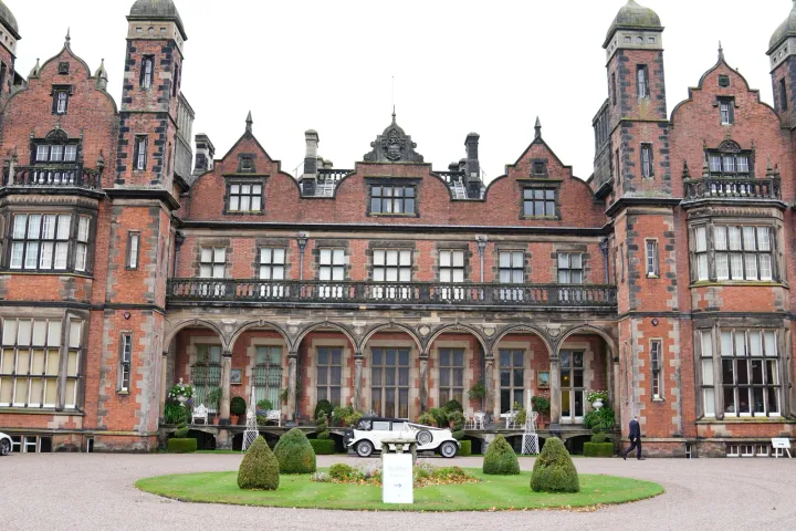 Ornate manor house facade
